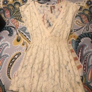 Ivory lace shirt, size medium. Worn once.